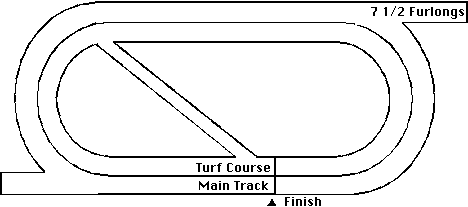 Hollywood Park Horse Racing Track Layout