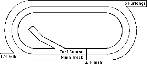 Monmouth Park Horse Racing Track Layout