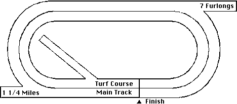 Philadelphia Park Horse Racing Track Layout